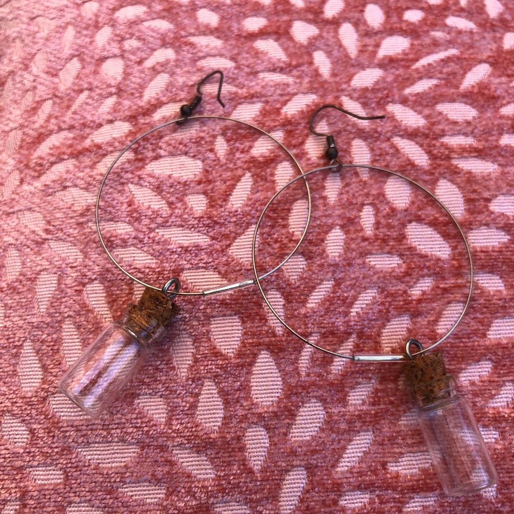 'Message in a bottle' earrings